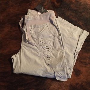 Gray Cargo Capris